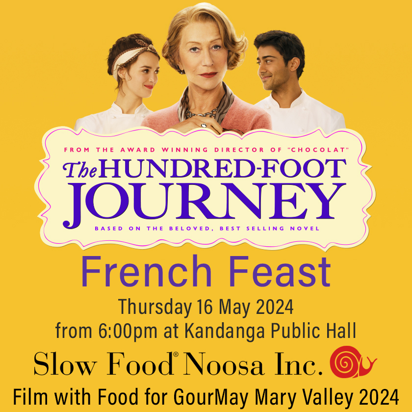 French Feast and Film Night GourMAY 2024 Slow Food Noosa